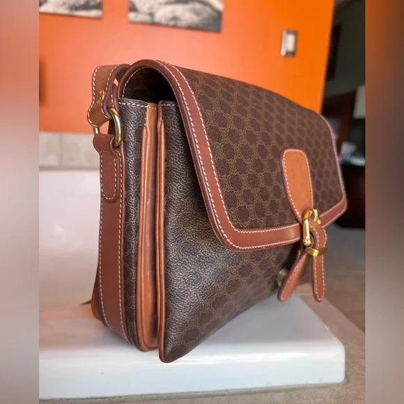 CELINE Vintage Macadam Crossbody Bag - Picture 4 of 15